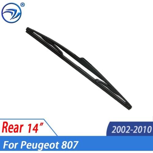 Wiper 14" Rear Wiper Blade For Peugeot 807 2002 - 2010 2009 2008 2007 2006 2005 2004 2003 Windshield Windscreen Rear Window