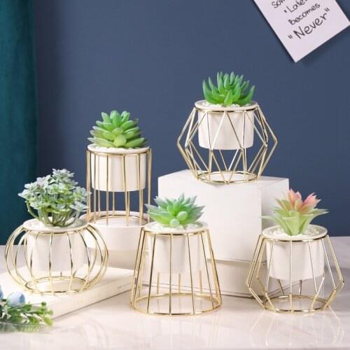 Nordic INS Simulation Succulent Small Potted Home Office Desktop Decoration Simulation Plant Artificial Flower Home Decorations