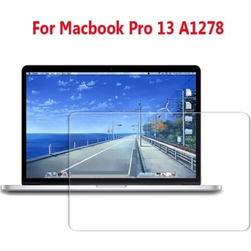 Premium Tempered Glass Screen Protector Film For Apple Macbook Pro 13 A1278 13.3 inch Laptop Protective Film Glass 9H Hardness