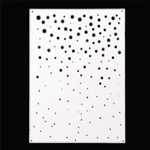 10.6x15cm Colorful Dots DIY Halloween Embossing Mould Card Paper Die Stencils Punch Christmas Metal Cuts Dies Cutting