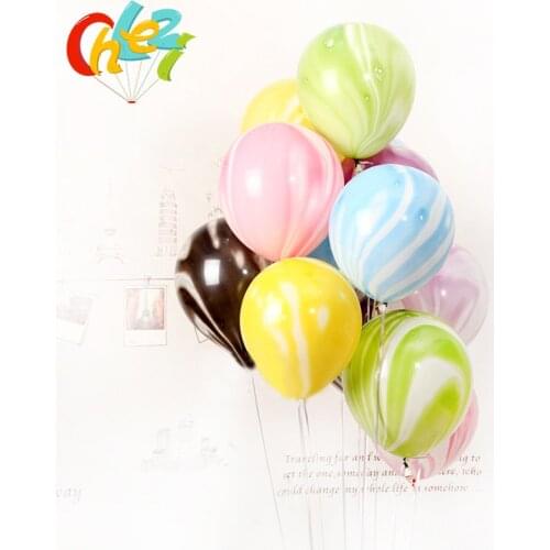 10pcs 12inch Marbling Latex Helium Balloons Black Purple Blue Wedding room decoration Birthday Party Decor supplies balloon