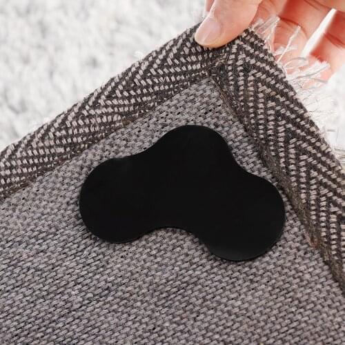 10Pcs Anti-skid Mat Sticker Carpet Stopper Tape Rug Gripper Rubber Mat Corners Pad Adhesive Washable Bathroom Non Slip Patch