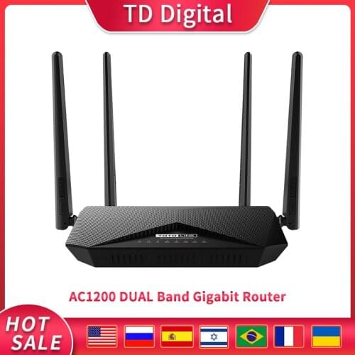 TOTOLINK A3002R AC1200M Wireless Wifi Router Support IPV6 Dual Band Wifi Repeater 4*6dBi High Gain Antennas Roteador Easy Setup