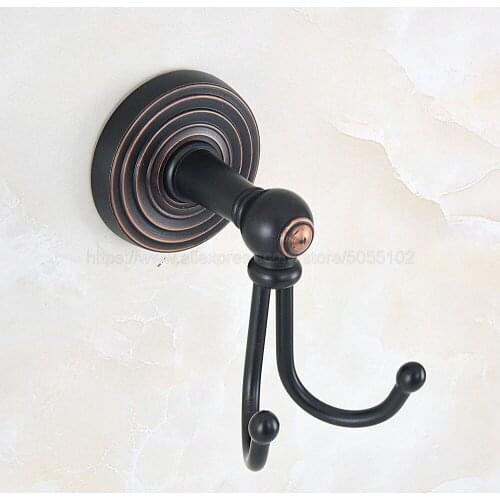 Oil Rubbed Bronze Clothes Hooks Wall Mounted towel rack clothes hook Bathroom Accessories Robe Hooks zba915