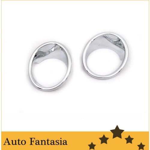 Chrome front fog light cover for BMW X5 F15 2014 Up-- Free Shipping