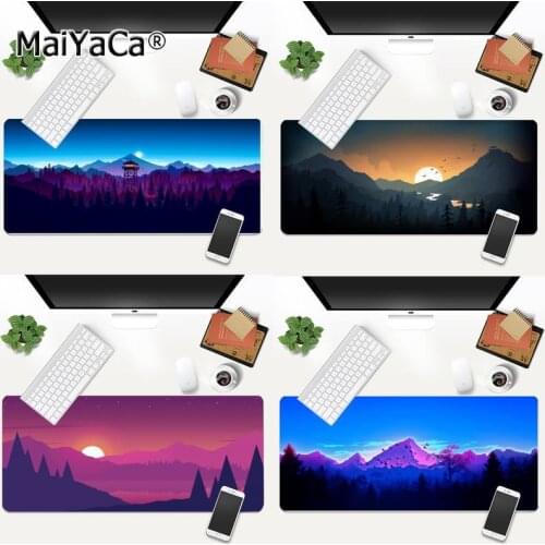 Forest firewatch Natural Rubber Gaming mousepad Desk Mat Animation XL Large Gamer Keyboard PC Desk Mat Takuo Tablet Mousepads