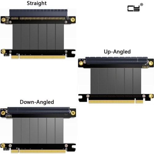 Gen3.0 PCI-E 16x To 16x Riser Extender Cable graphics CARDS PCIe x16 Elbow Design customized gtx 1080TI FULL SPEED COOL MASTER