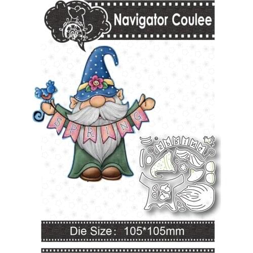 Dwarf Spring Metal Cutting Die Scrapbook Stamping Clear Stamp Cutting Decoration Creative Embossing DIY Craft New Arrival 2021