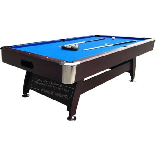 China Factory Newest Design 8ft Pool Table Indoor Sports Amusement Park Equipment Snooker Billiard Table