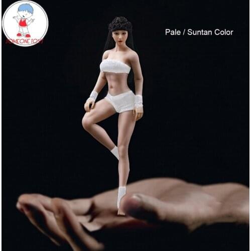 Collectible Action Figure Doll 1/12 Scale Female Body Figure With Head Sculpt Super Flexible Seamless Body Suntan Pale Skin