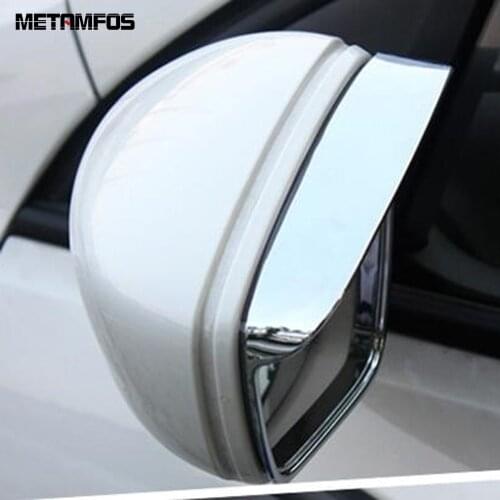For Volvo XC60 XC 60 2018 2019 2020 Chrome Rearview Side View Mirror Visor Sun Shade Rain Guard Shield Accessories Car Styling