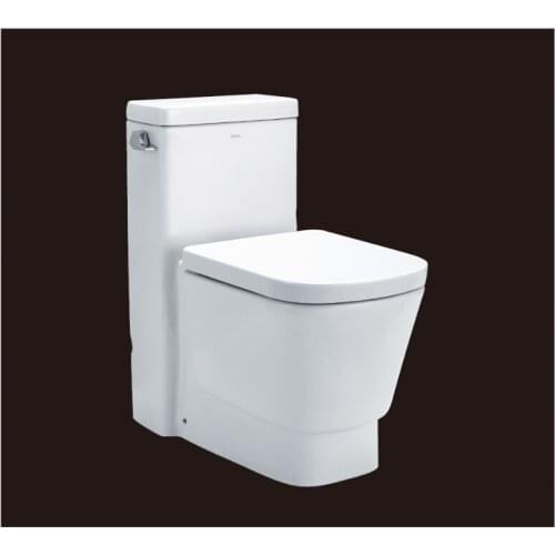 2016 hot sales water closet one-piece toilet S-trap toilets with PVC adaptor UF soft close seat AST357 UPC certificate