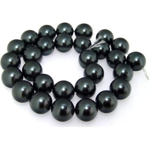 Unique Pearls jewellery Store,Luster Black South Seashell Pearl Gem-stone One Strand 12mm DIY Jewelry LS3-0126