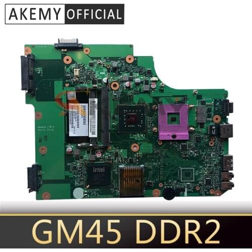 AKEMY V000185020 For toshiba satellite L505 laptop motherboard GM45 DDR2 6050A2250301-MB-A03