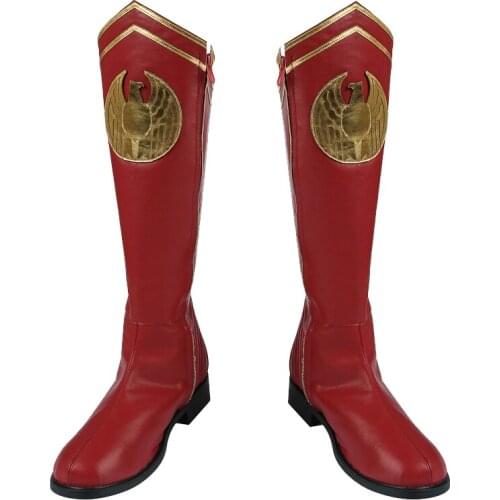 Men The Boys Season 1 Cosplay Costume Hero The Homelander Red Long Boots Fancy Halloween Carnival Shoes Accessories
