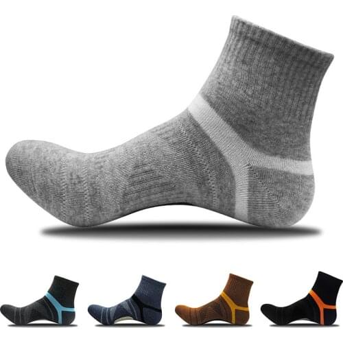 Mens Compression Socks Men Merino Wool Black Ankle Cotton Socks Basketball Sports Compression Sock for Man Sports Socks
