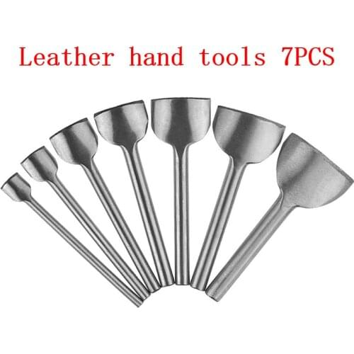 Leather Tool kit Arc-Shaped Cutter Punch,Leather Craft Tools for Crafting Strap Belt, Wallet and Bag with 7 Sizes (10mm-40mm)