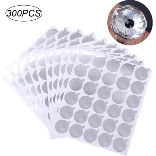 300pcs Disposable Eyelash Extension Glue holder Pallet Eyelash Glue Pads Under Stand Eyelash Eye Beauty Makeup Tools Size 2.5cm