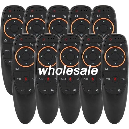 10PCS G10S Voice Remote Control 2.4G Wireless Air Mouse Gyroscope IR Learning For Smart TV Box H96 Max X96 mini X96 Max Plus PC
