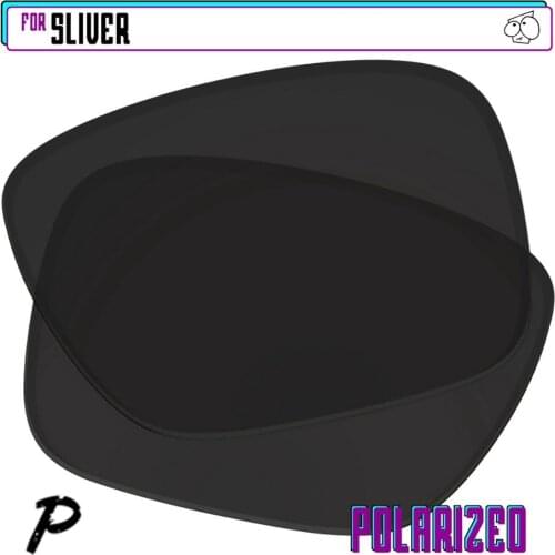 EZReplace Polarized Replacement Lenses for - Oakley Sliver Sunglasses - Black P