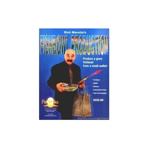 Fish Bowl Production - Magic Tricks,Illusions,Accessories,Mentalism,Stage Magic Props,Close Up,Comedy,Magia Toys,Joke,Classic