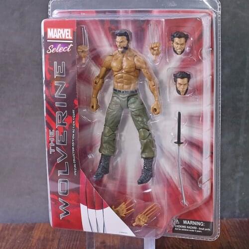 Marvel Select X-Men The Wolverine Logan PVC Model Collection Kids Toys