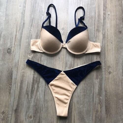 Sexy swimsuit bikini 2018 sexy low-waist two-piece bikini
