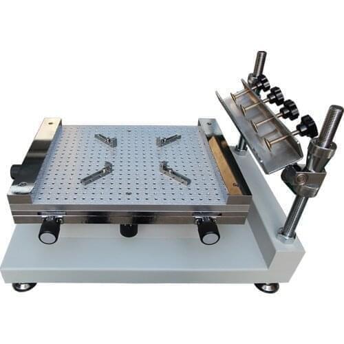 SMT manual solder paste adjustable stencil printer for pcb assembly