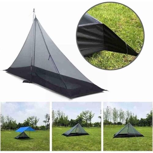 Ultralight Outdoor Fishing Hiking Inner Tent Summer Net Camping Inner Vents Mosquito Netting Tent Kit Tent Survival Body Me O4J7