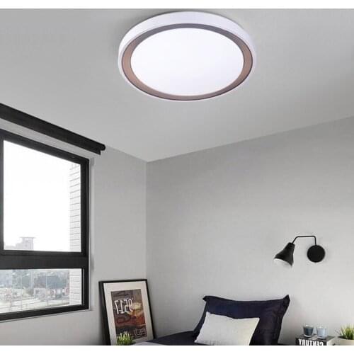 Led Ceiling Lamp Modern Minimalist Creative Personality Lighting Round Living Room Lamp Bedroom Lighting 18W Purple Blue Gray