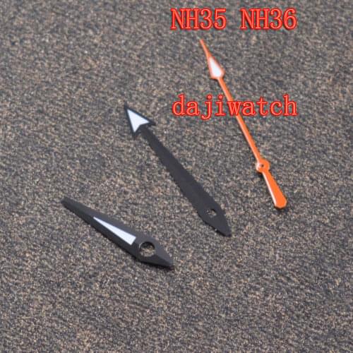 Luminous Watch Hands parts Fit Japan NH35 NH36 Movement Orange second hand