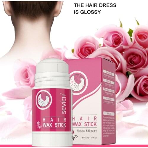 Sevich Freshing 30g Rose Hair Wax Stick Hair Styling Products Unisex Not Greasy Long Lasting Hair Wax For Hair Edge Control