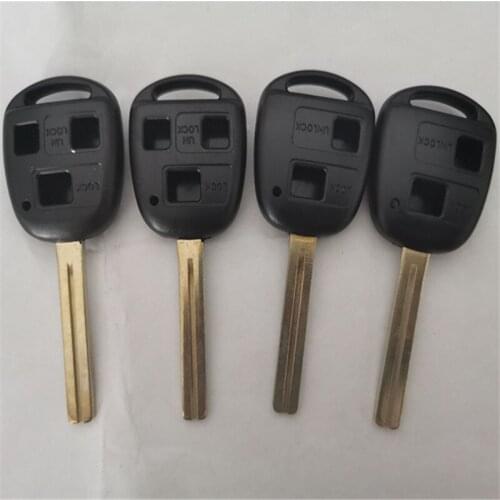 DAKATU 2/3 Button Remote Car Key Shell case for LEXUS ES300 ES400 LX4000 for toyota Keyless entry Fob Case TOY40 Long Blade