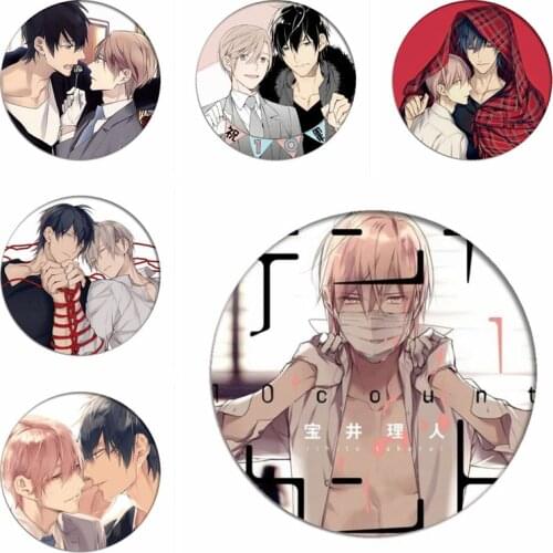 10 TEN COUNT Cosplay Backpack Badges Tadaomi Shirotani Brooch Icon Collection Bags Yaoi Rihito Takarai Breastpin for Clothing