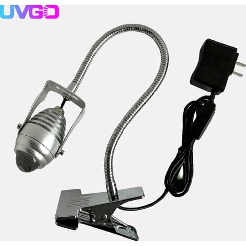3W 405nm wavelength Ultraviolet UF Dryer LED UV high power glue curing lamp green oil purple manicure light for gel varnish