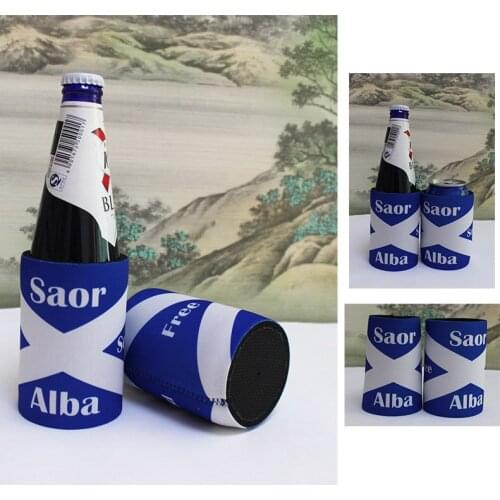 300pcs/lot Custom Neoprene Can Cooler Beer Holder Thickness 5mm Stubby Holder For 330ml Bottle Cooler Wedding Customized Gifts