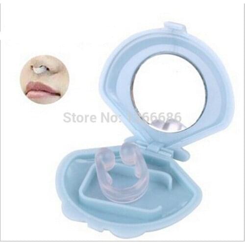 500pcs/lot Stop Anti Snore Device Silicone Snoring Stopper Nose Clip Heath Sleep Aids
