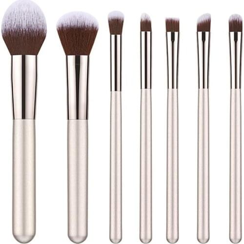 7PCs Makeup Brushes Set Women Beauty Powder Blush Eye Shadow Eyebrow Brushes Cosmetic Tools For Face MakeUp Tool Brushes Kit