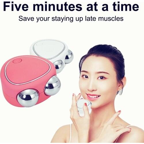 Microcurrent Face Lifting Machine EMS Roller Massager Skin Tightening Anti Wrinkle Face Slimming Facial Massager
