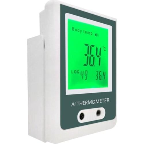 Non-Contact USB Infrared Thermometer Digital Forehead Hand Temperature Sensor with Fever Alarm Wall-Mounted Thermometer