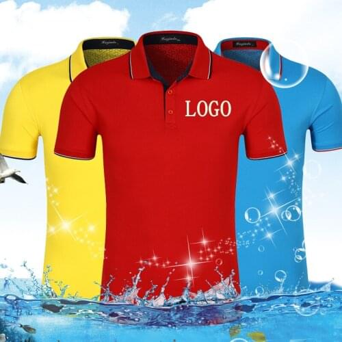 New High-end Collar Short Sleeve Shirt Golf Tennis Baseball Embroidery LOGO Clothes Custom Team Sportswear T-shirt