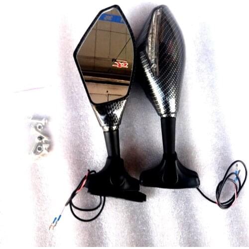 GSXR600 GSXR750 2008 2009 2010 Motorcycle Rearview Mirror with turning light For SUZUKI GSX-R600 GSX-R750 2008 2009 2010