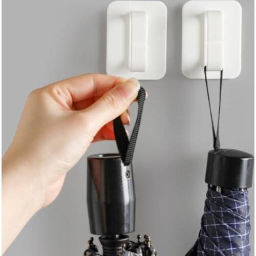 No Drilling Hook Towel Hook For Bathroom Clothes Coat Hook Bedroom Robe Umbrella Key Ring Hook Livingroom Kitchen Hooks