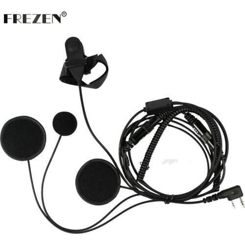 Motorcycle Full Face Helmet Headset PTT Mic For Kenwood BAOFENG CB Radio UV-5R UV-5RE Plus BF-F8+ GT-3 Walkie Talkie