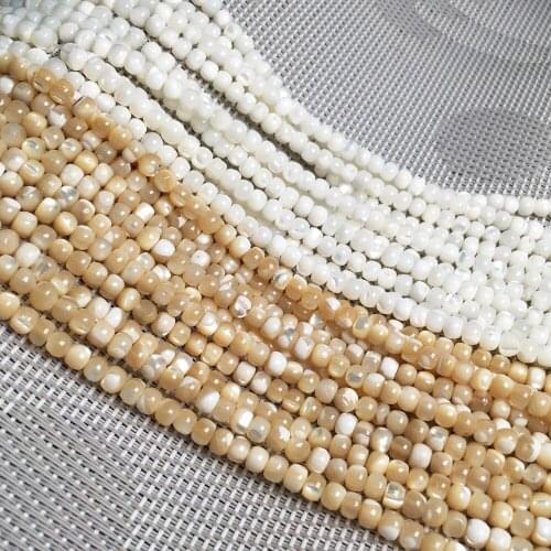 Apple-shaped Shell Loose Beads Charms For DIY Necklace Bracelet Anklet Sewing Jewelry Accessory Making