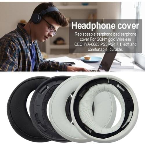 Headphone Pad Sponge Earmuffs for PS3 PS4 7.1 Earpads Cushion Replacement Soft Comfortable Headset Cover