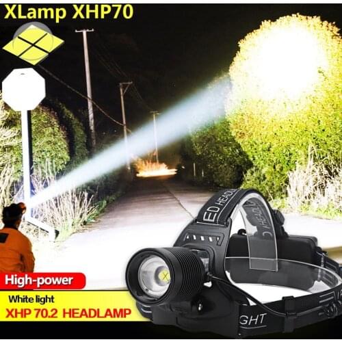 XHP70 LED Headlamp Headlight Reachargable Zoom Torch Lamp 18650 Zoomable Headlight Head Torch Lamp Light фонарик налобный