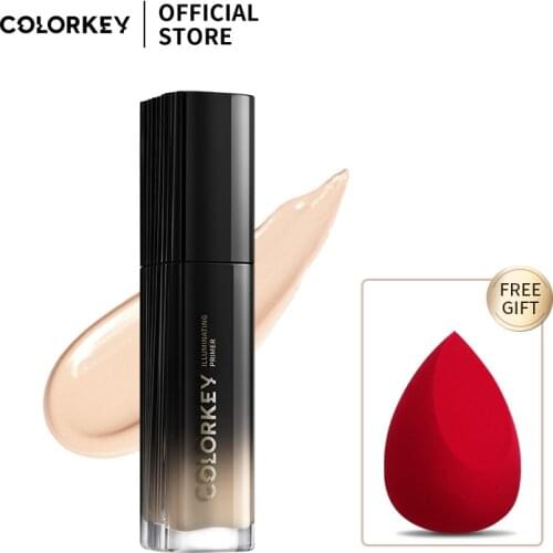 Colorkey 3 Colors Natural Foundation Primer Cream Pores Invisible Refreshing Moisturizing Face Base Makeup Cosmetic Oil Control