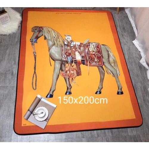 Wholesale Quality doormat Villa Palace Horse Bath Living Room Bedroom floor Mat Europe style Carpet Rug Non-slip Plush 150x200cm
