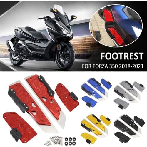 Motorcycle Footrest Footboard Step Footpad Pedal Plate Foot Pegs For Honda Forza350 FORZA 350 NSS350 NSS 350 2018 2019 2020 2021